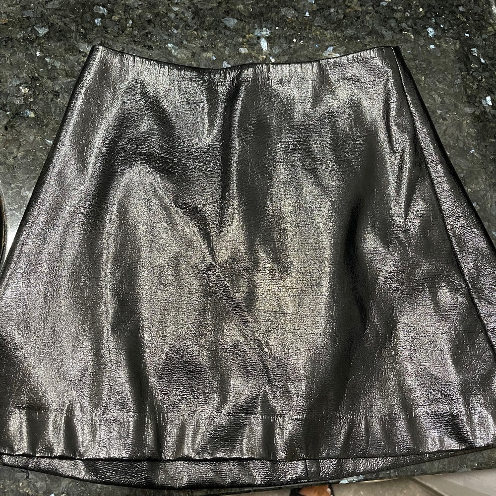 Patent leather express skirt 0